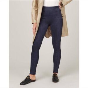 Spanx Faux Suede Leggings (Navy)